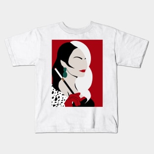 Minimalist Cruella De Vil Kids T-Shirt